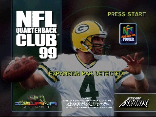 NFL Quarterback Club 99 (Europe) Title Screen